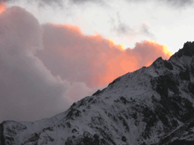 Clouds-and-snow Clouds and snow